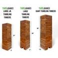 thumbnail image 4 of Yard Games Large Tumbling Timbers 24" Wood Block Stacking Game, Stained, 4 of 7