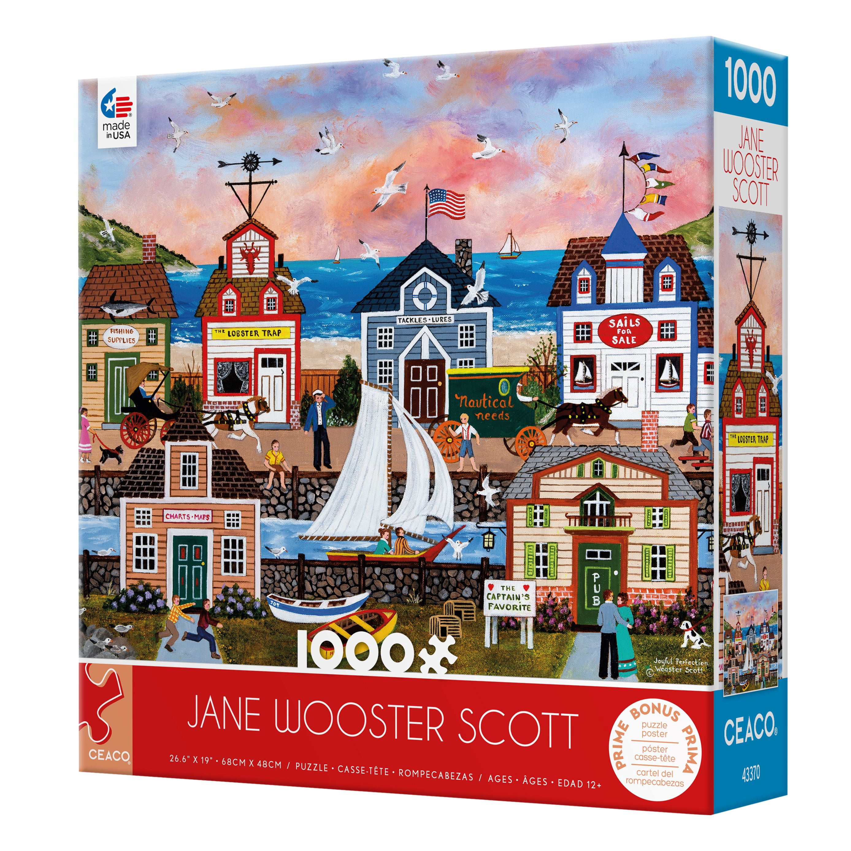 Ceaco Joyful Perfection Jane Wooster Scott 1000 Piece Interlocking Jigsaw Puzzle