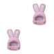 thumbnail image 1 of Greeniant Sombrero para mascotas, tocado de orejas largas de animales, tocado decorativo, vestido, decoración, disfraz, Festival, vacaciones, Rosado 2piezas, 1 of 6