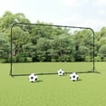 thumbnail image 1 of vidaXL Rebondisseur de Football Noir 366x90x183 cm HDPE, 1 of 5