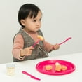 thumbnail image 5 of Reusable Cutlery Set of 4 (1 of Green, Pink, Blue, Orange) Plastic Plates, Spoons, Forks and Knives for Baby and Toddlers, 5 of 6