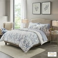 thumbnail image 2 of Madison Park Essentials Twin Sofia Reversible 6-Piece Comforter Set with Bed Sheets, Blue, 2 of 5