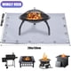 thumbnail image 3 of Alfombrilla para hoguera para estufa individual, almohadilla impermeable a prueba de aceite para barbacoa, accesorios para parrilla de cubierta, portátil y reutilizable, brillante, 3 of 5