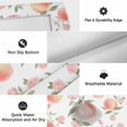 thumbnail image 6 of Peach Outdoor Rug for Patio/Deck/Porch, Non-Slip Large Area Rug 4 x 6 Ft, Spring Floral Green Leaf Botanical Pink Fruit Indoor Outdoor Rugs Washable Area Rugs, Reversible Camping Rug Carpet Runner, 6 of 8