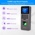 thumbnail image 3 of Fingerprint Time Attendance Machine TCP / IP Staff Check-in Time Clock Recorder Biometric Access Controller USB ,Easy to Use, 3 of 6