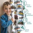 thumbnail image 3 of Blackout Kids Curtains,Bigfoot and Sticker White Pattern Children's Insulated Curtains Set Of 2,Bedroom Essentials,Toddler Room Decor 42"x84", 3 of 5