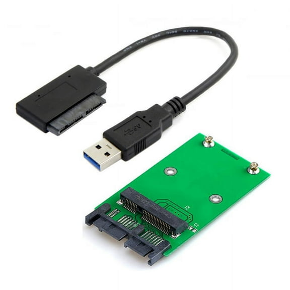 Chenyang CY USB 3.0 to mSATA 50Pin SSD 1.8" Micro SATA 7 9 16pin Adapter Add on Cards PCBA Enclosure