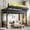 Black, variant on CZBZ Twin XL Size Loft Bed Frame with Storage Shelves and Pegboard, Metal Loft Bed with USB Ports and LED Lights, Safe and Sturdy, 350LBS Capacity, Space Saving, Noise Free, Easy Assembly