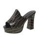 thumbnail image 1 of Amzcrzy Zapatos de mujer,Zapatos de mujer,Zapatillas de mujer, Zapatillas de verano para mujer, de tacón alto y grueso, con boca de pez, de color liso Sandalias Mujer Zapatillas De Casa, 1 of 5
