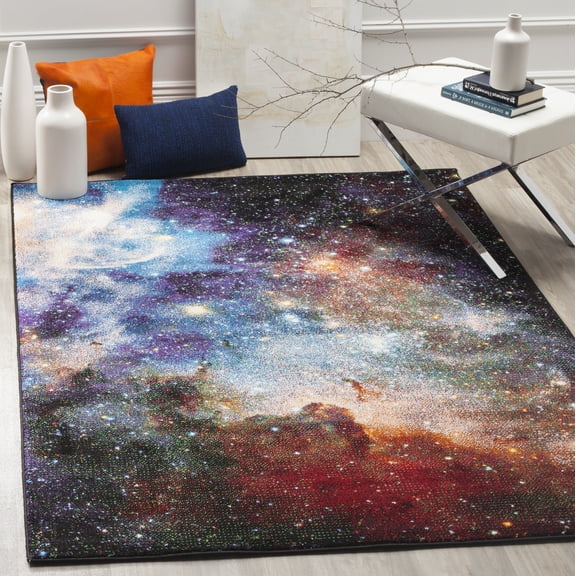 Safavieh Galaxy Kalden Geometric Area Rug, Purple/Multi, 4' x 4' Square