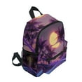 thumbnail image 2 of FORMRS School Backpack with Front Zippered Pocket 12" Student Travel Daypack, Night Purple Road, 2 of 6