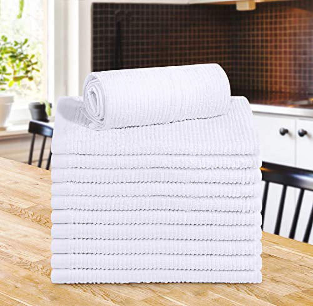 Utopia Towels Dish Towels, 15 x 25 Inches, 100% Ring Spun Cotton Super  Absorbent Linen Kitchen Towels, Soft Reusable Cleaning Bar and Tea Towels  Set