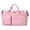 Pink, variant on Women's gym bag, women's weekend travel bag, carry-on, with waterproof pockets/shoe compartment, suitable for airplanes, hospitals, sports, yoga, and business trips.（pink）