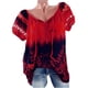 thumbnail image 1 of Puntoco 2024, tops de verano a la moda para mujer, tops de manga corta con cuello en V y encaje estampado, camisetas holgadas, blusas, 1 of 7