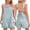 Light Blue, variant on Women's Denim Overalls Shorts Rompers Sleeveless Adjustable Straps Tie Back Jean Jumpsuit Casual Summer Loose Shortalls with Pockets