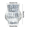 thumbnail image 3 of Modern Flower Vase, Transparent Flower Pots Plastic Vase Floor Vase Living Room Home Small Bottle Ornaments Office Hydroponic Flower Arranger, Ideal for Pampas Grass Dried Flowers Home Centerpiece, 3 of 6