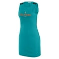thumbnail image 2 of Women's WEAR by Erin Andrews x Gracie Hunt Aqua Miami Dolphins Ribbed Tank Dress, 2 of 4