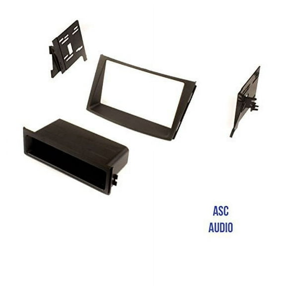 ASC Car Stereo Radio Install Dash Mount Kit for Installing an Aftermarket Single or Double Din Radio - No Factory Navigation - for 2010 2011 2012 2013 2014 Subaru Legacy   Subaru Outback