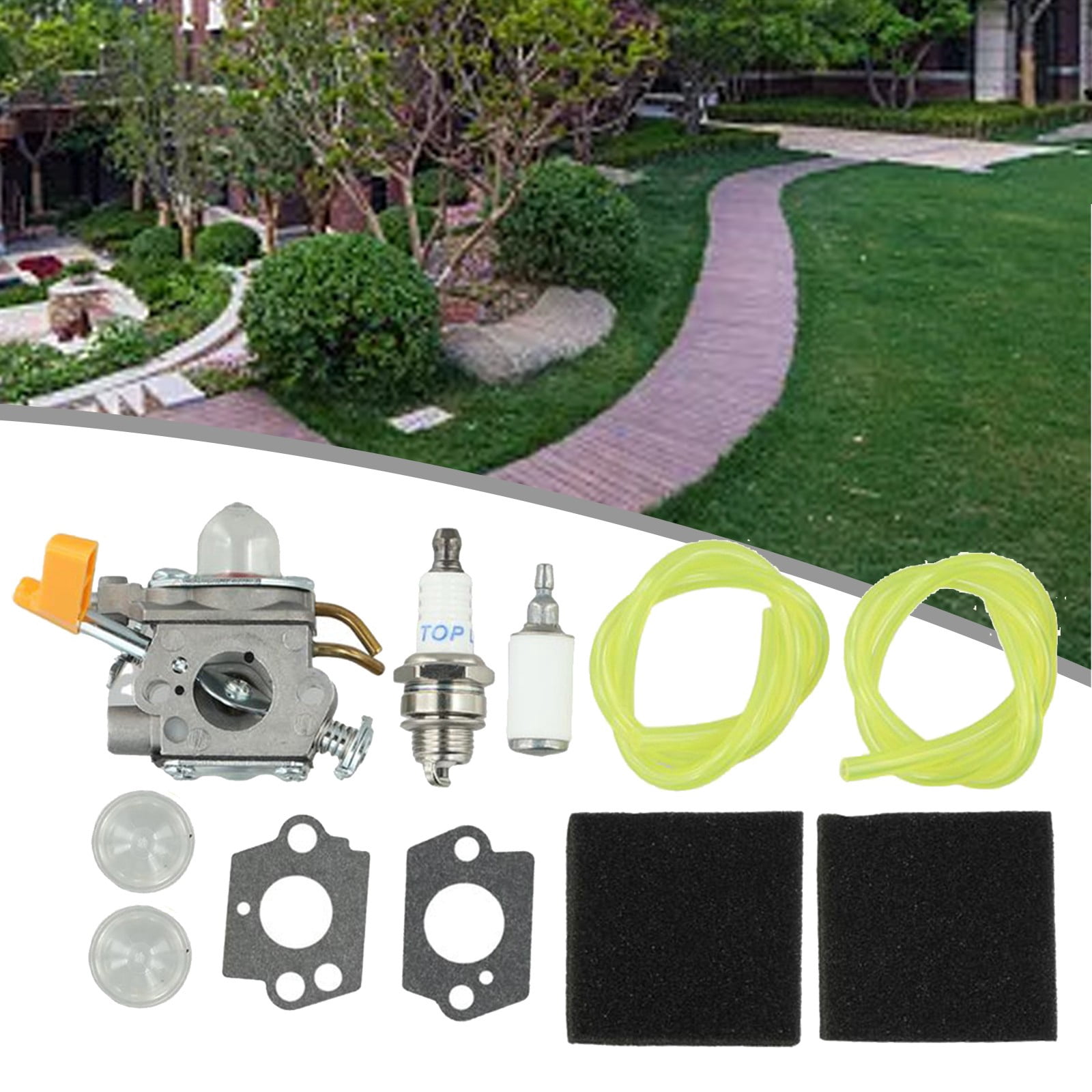 Carburateur Remplacement Ryobi Carburateur Ryobi RY28000 Débroussailleuse - Compatible 25cc 26cc 30cc - Kit Avec Joints Et Filtres Carburateur RY28000 Remplacement