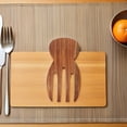 thumbnail image 2 of DEEPCRAFF Dark Brown Wooden Salad Hands, Comfortable Grip, Versatile Kitchen Use, 2Pcs, 2 of 6