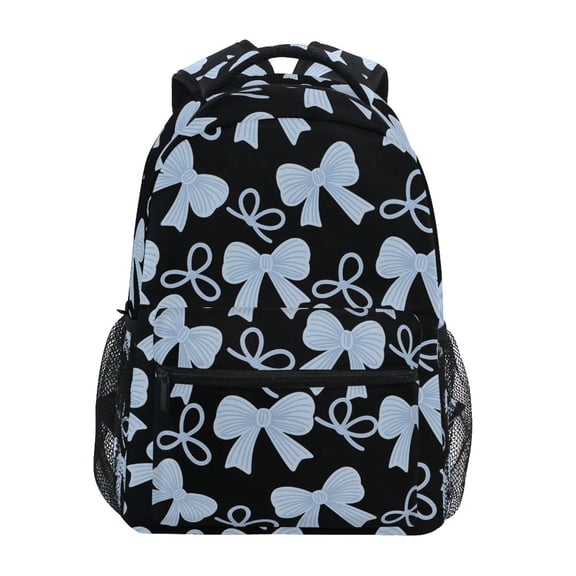ALAZA Blue Bows Pattern Kids School Backpack Elementary Student Bookbag for Girls Boys Laptop Bags Travel Daypack