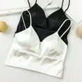thumbnail image 4 of Xijirk Womens Satin Bandage Bandeau Top Tube Top with Eight Button Back Closure Sleek Vest for Layering and Outfits,Z01 White,M, 4 of 7