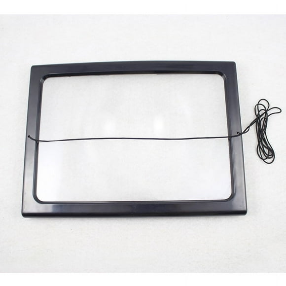 A4 Full Page Magnifier Reading Magnifier with 4 LED Lamp 3X Magnification Lens