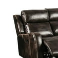 thumbnail image 4 of Halo 79 Inch Power Recliner Sofa, Tilting Back, Brown Faux Leather, USB, 4 of 5