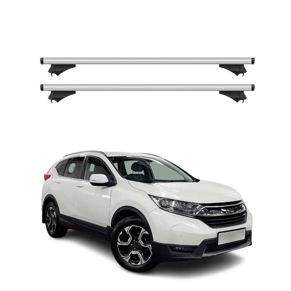 OMAC Cross Bars Roof Racks Aluminium for Honda CR-V 2017-2022 Grey Carrier 2 Pcs Anti-Theft for Travel Kayak Canoe Surf Ski Snowboard Camping