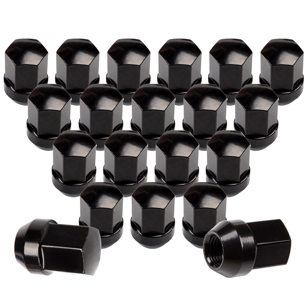 CCIYU Set of 20 Chrome Spline Wheel Lug Nuts 14mm1.5 Close End 26mm