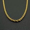 thumbnail image 2 of K-KED 18K Solid Gold Rope Chain Singapore Twist Necklace Men Women 2mm 16"-24"-50cm, 2 of 9