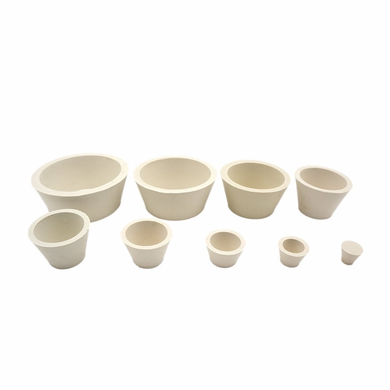Funnel Collar 9-Pack Rubber Filter Adapter Cones - Lab Grade Buchner ...