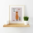 thumbnail image 2 of Koyal Wholesale Scandinavian Hello Llama Kids Wall Art Collection,  Be Wild Llama, 2 of 5
