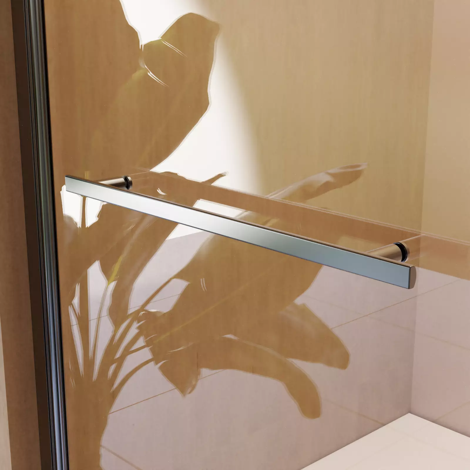 Frameless Pivot Shower Door Panel for Bathtub, 1/4" SGCC Tempered Glass, 31''x55'' Matte Black