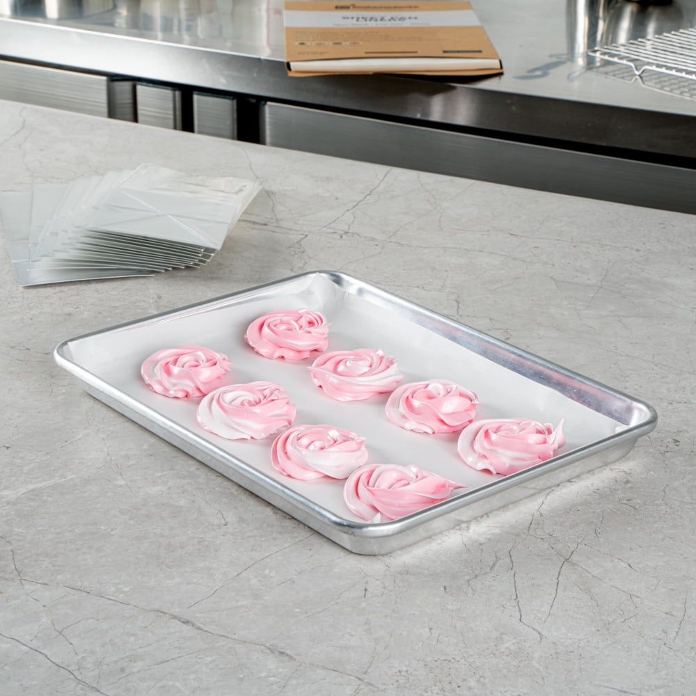 Pastry Tek White Paper Half Size Sheet Pan Liner - Silicone Coated - 12 inch x 16 inch - 1000 Count Box