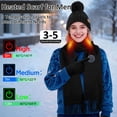 thumbnail image 2 of Bufanda térmica KLADNDER para mujer con gorro y guantes, juego USB 5000 mAh, 2 of 7
