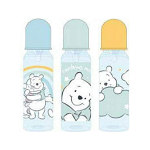 BABY BOTTLE SET 3 - UNISEX - DISNEY WINNIE THE POOH 2 BOYS GIRLS - 9 oz BPA FREE