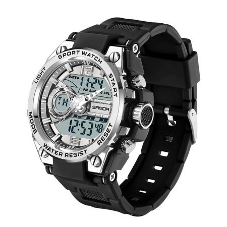 New Sanda G Style Men Digital Watch Military Sports Watches Dual Display Waterproof Electronic Wristwatch Relogio Masculino 6092 - Quartz Wristwatches - AliExpress
