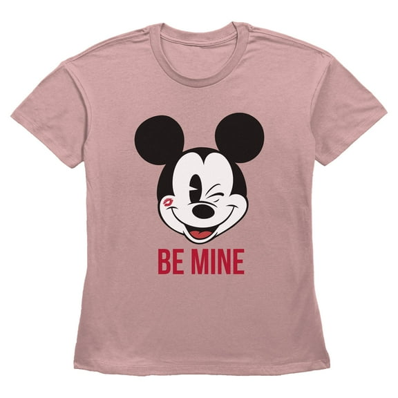 Women's Mickey & Friends Be Mine Kiss  Graphic T-Shirt