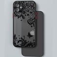thumbnail image 1 of Funda de flores de encaje Vintage Floral Sexy negra para iPhone 13 12 11 Pro Max X XR XS 7 8 Plus 6S Mini funda mate dura de parachoques suave Tan Jianjun unisex, 1 of 2