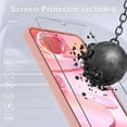 thumbnail image 4 of KOMI for Google Pixel 8a Case, Silicone Phone Case with 1 Screen Protector, Soft Anti-Scratch Microfiber Lining, Full Body Shockproof Slim Cover Support Wireless Charging, Pink, 4 of 5