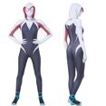 thumbnail image 1 of Mono de Spiderman Zentai, disfraz de superhéroe Gwen Stacy, mono, traje con máscara, traje para niñas y mujeres, mono de Halloween para adultos y niños, 1 of 5