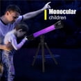 thumbnail image 2 of Methold Niños Niños Regalo educativo Juguete Monocular Espacio Astronómico Telescopio con trípode (Púrpura) Accesorios de cámara y óptica, 2 of 6