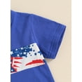 thumbnail image 6 of Bagilaanoe 4th of July Outfits for Toddler Baby Boys Short Sleeve Stars Print T Shirt Tops + Shorts 6M 12M 18M 24M 3T 4T Kids Independence Day Clothes 2pcs Short Pants Set, 6 of 7