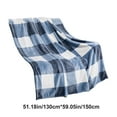 thumbnail image 3 of Wovilon Double Sided Fleece Plaid Blanket Printed Flannel Sofa Blanket Office Heavy Blanket Gift Blanket, 3 of 6