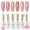 Blush Stars, variant on Gellen Gel Nail Polish Kit - 6 Stunning Shades Hot Baby Pink Glittering Pink Shimmer White Mermaid Pearl Shell Gel Polish Set Thread Effect Soak off Gel Holiday Gifts for Women