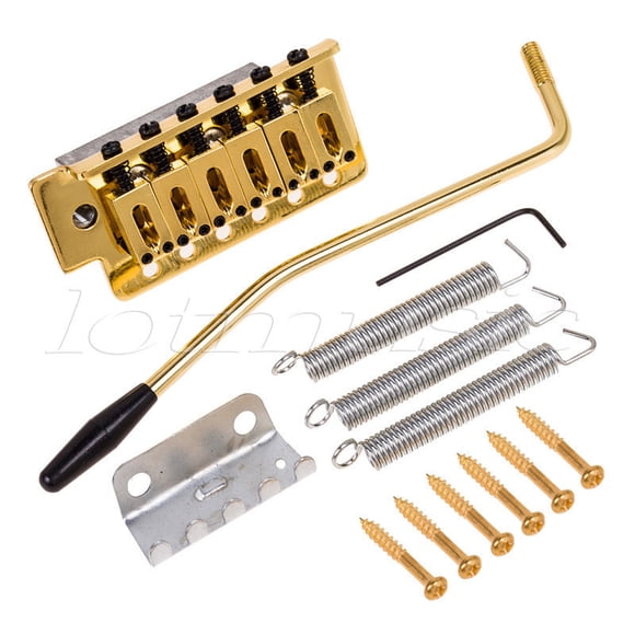 Piezas y Repuestos 10.5mm Puente del Trémolo para Guitarra Eléctrica Colro Oro Sunnimix Piezas de la guitarra