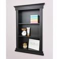 thumbnail image 2 of Fox Hollow Furnishings 14x24 Elliot Craftsman Recessed Wood Wall Niche Insert Shelf - NO MDF - Black Plain Back, 2 of 4