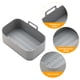 thumbnail image 3 of Revestimiento de silicona para cesta de freidora de aire, freidora de aire reutilizable para accesorios de horno de freidora de aire seguros para alimentos, 3 of 5