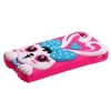 Insten Baby Blue/Hot Pink Rabbit Pastel Skin Case with Package For APPLE iPhone 4 4S
